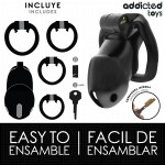 ADDICTED TOYS LOCKED - MINDNIGHT CELL PENIS CAGE 4.2 CM ROZMIAR M